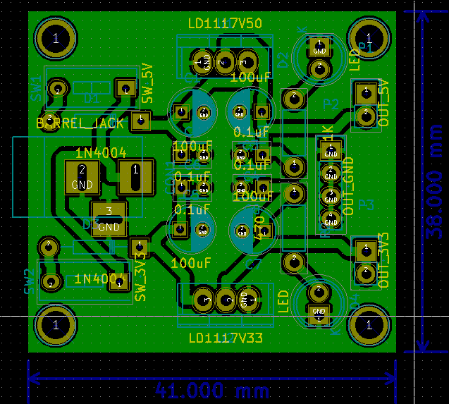 Dual Power Supply for Arduino Nano and nRF24L01+ Module azuer88